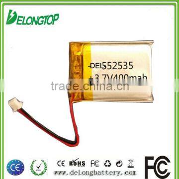 Factory rechargeable battery 3.7V 400mah lipo battery for GPS traker