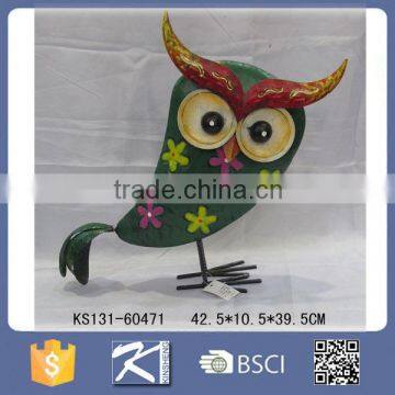 Wholesale Metal Owl Shaped Ornaments for Garden Decoration