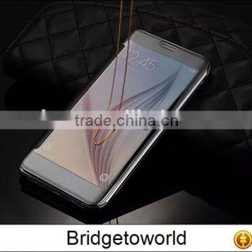 For Samsung Galaxy S7 Edge Clear View Hard Clear PC Mirror Flip Case Cover