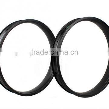 China Cheap 80mm Clincher Tubular 26er Clincher 190/197mm Rear Spacing Toray T800 Full Carbon 26er 80mm carbon fat bike rim