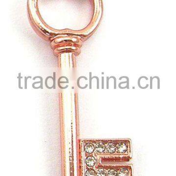 wholesale elegant diamond key alphabet pendants for necklace,various designs