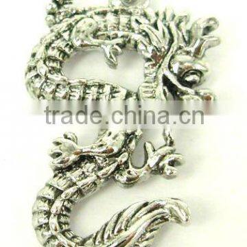 vintage metal dragon pendant necklace jewelry, Various Designs and colours,29.7*18.4mm