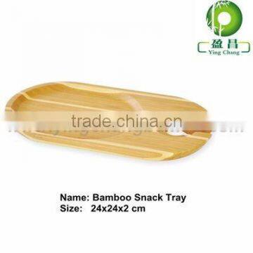 Bamboo cake food serving plate