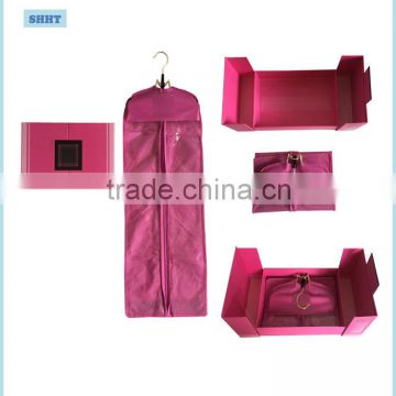 hot sale custom hair extension box and bag and hanger matched