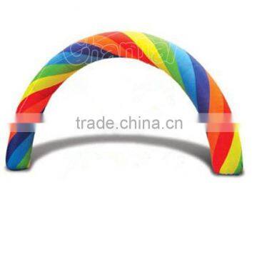 Hot sale cheap advertising inflatable rainbow arch for sale, inflatable entrance arch