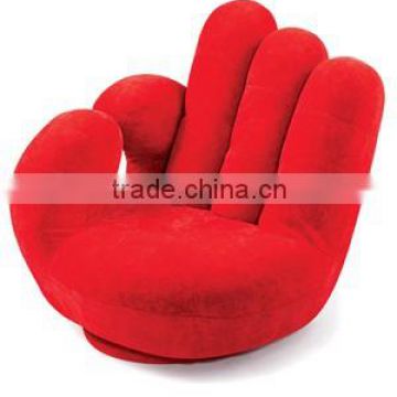 Fabric hand shape leisure chair