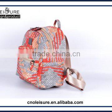 Stripe Knit Travel Bag Small Backpacks Sale Cute Backpacks Supplier Latest Arrival Design OEM/ODM Fashion Hot Sale Cheap photo-4