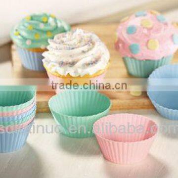 2015 Promotion gift cupcake decorations silicone cake mould