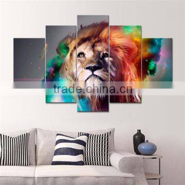 5 Panel Animal HD Wall Canvas Art Giclee Printing Painting For Living Room DWYS02