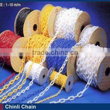 Plastic Link Traffic Chain,Combined Color Barricading Plastic Chain Sale