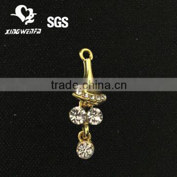 Brassiere ornament pendant with rhinestone and crystal 5050#