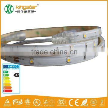 high lumen 2835 led strip waterproof with semi silicone tube with glue