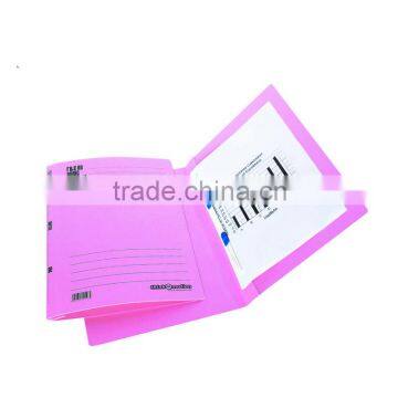 hot sale durable paper record file folder with fastner (BLY8-1102DF)