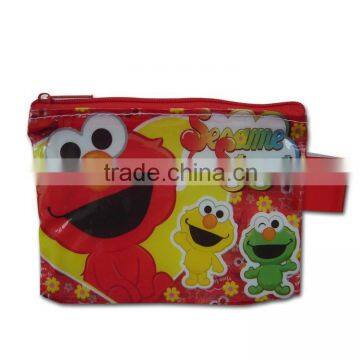 Cute Kids Plastic Zipper Lock Pencil Bag (BLY10-0519PP)