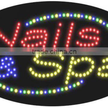 LED Sign Nail SPA adviterising sign for the beauty salon nail shops OEM is welcome