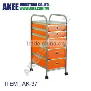 Easy DIY 5 Plastic Drawer Storage Cart On Wheels storage cart with wheels Plastic Storage cart Drawer On Wheels