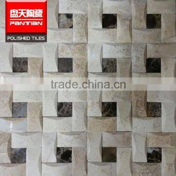 elegant triangle glass tile mosaic gold leaf gold leaf gold leaf                        
                                                                                Supplier's Choice