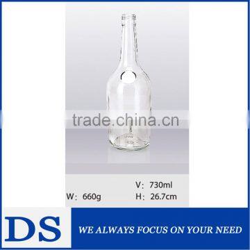 Wholesale 730ml Popular Shape Alcohol Glass Bottle With Cap