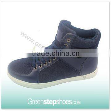 Fashion high cut denim boots sneakers