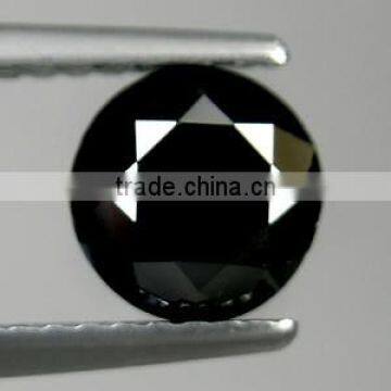 Natural Round Brilliant Cut Black Diamond Indian Manufacturer