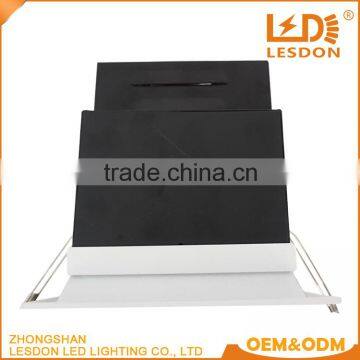 New Design Professional Dimbal Square 12w 15w Cob Led Grille Downlight photo-3