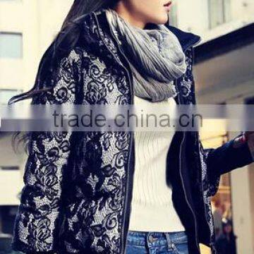 Lace Fabric Laminated With Release Paper Thansfer Coating Fabric for Down Jacket photo-5