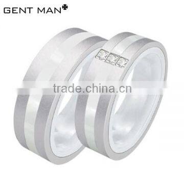 Hot sell white ceramic ring for lovers ceramic finger ring from Dongguan factory in china alibaba website