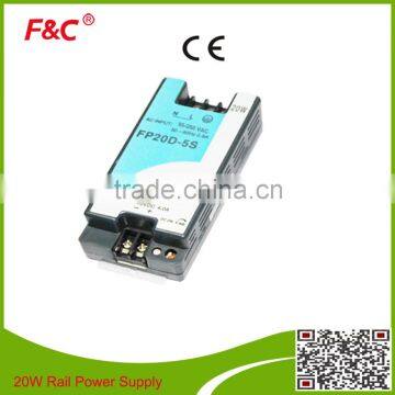 20W FP20D-05S 20W Din Rail Power Supply With CE Certificate