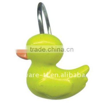 resin curtain hooks with duck design