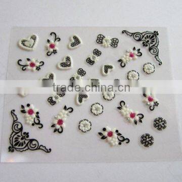 Christmas Custom 2D Heart Shaped Nail Art Decals Lovely Decorative Nail Stickers Nail Decoration Accessories Nails Suppliers