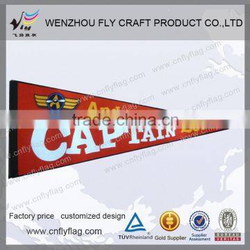 Brand new custom triangle pennant flags