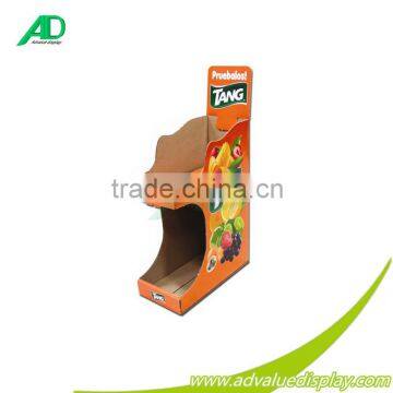 Factory supplier paper counter display,promotion 4 color printing cardboard pdq tray