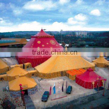 PVC Tensile Fabric Architecture Membrane Structure for Circus Tent and PVDF Commercial Tension Movable Canopy photo-4