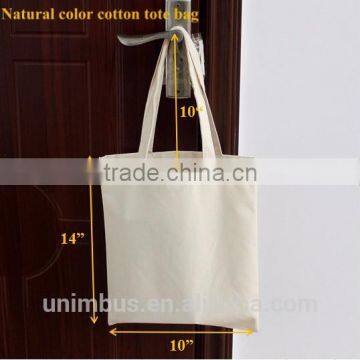 Natural canvas tote promotional bag