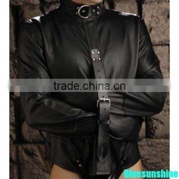 HEAVY BONDAGE PURE LEATHER STRAIGHT JACKET