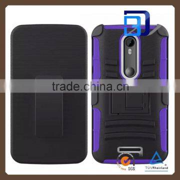Chinese Supplier 3 in 1 Heavy Duty Shock Proof Belt Case For Motorola Moto X3 Lowest Price photo-2