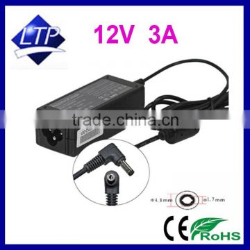 Laptop Adapter 12V 3A 4.8*1.7mm power supply for Asus Eee PC Series for ADP-36EH 36W notebook charger