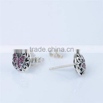 China Factory Made 925 Sterling Silver Jewelry Wholesale Top Design Earring photo-3