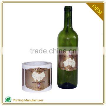 High Quality Multiple Design China Label For Wine Brand In Shenzhen