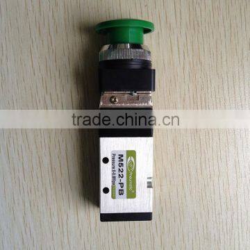 Green Push Button Pneumatic Mechanical Valve