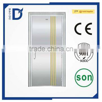 2016 new type  hot sale security steel door best price golden supplier stainless steel door