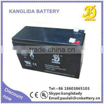 Kanglida 12v7.2ah rechargeable lead acid battery for UPS