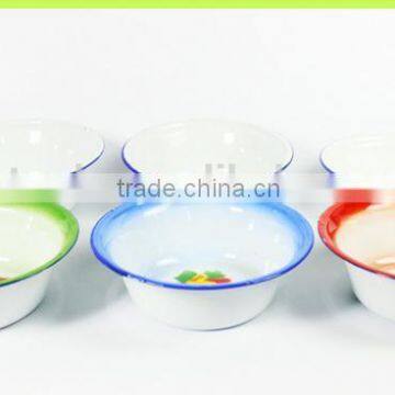 Wholesale Cheap bulk Enamel deep dinner basin/soup basin