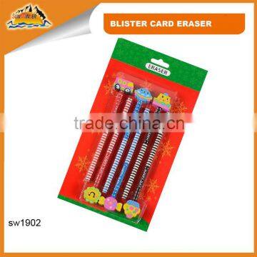 Funky color fancy Pencil and eraser set