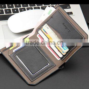 Baellery Men Business PU Leather Wallet for Young Billfold photo-5