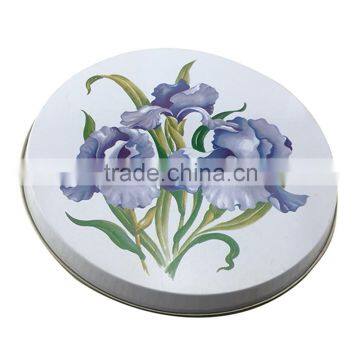 2015 new design home round candy tin tray