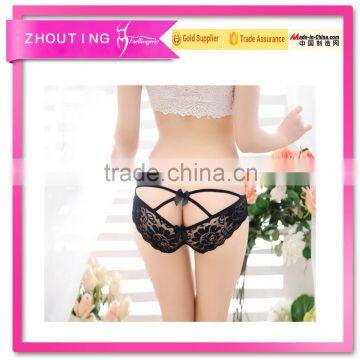 LG947 Sexy lace triangle hollow out mature women lingerie underwear