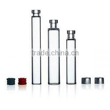 Clear injection vials made of low botosilicate glass tubing