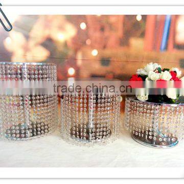 wedding decor shinning crystal cake stand or flower stand for wedding centerpieces