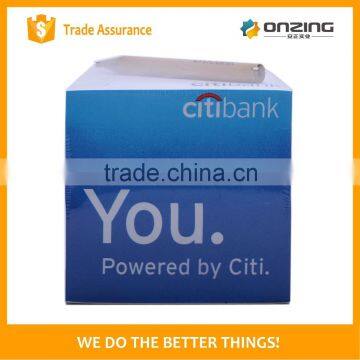 Non Sticky Woodfree Paper Logo Printing Cube Notepad Pen Holder photo-2